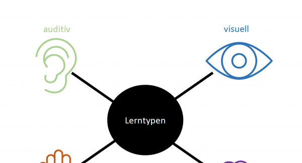Übersicht vier häufig unterschiedener Lerntypen