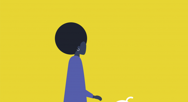 Interaktion sieht einfach aus, ist jedoch sehr komplex. Illustration: nadia_bormotova via iStock (https://www.istockphoto.com/de/vektor/hoch-fünf-hand-junge-schwarze-frauenfigur-die-mit-einem-roboter-kommuniziert-gm1151212040-311922340?clarity=false, Lizenz vorhanden).