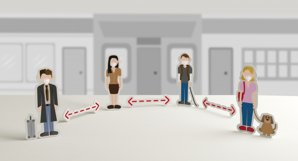 Bild 1: Gerade wenn es bei neuartigen Infektionskrankheiten noch keinen Impfstoff und kein wirksames Medikament gibt, ist es umso wichtiger, dass wir uns und andere durch Verhalten wie Abstandhalten oder das Tragen eines Mund-Nasen-Schutzes schützen.