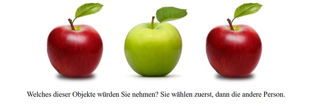 Bild 2: Beispielaufgabe aus dem ‚Social Mindfulness‘ Paradigma.