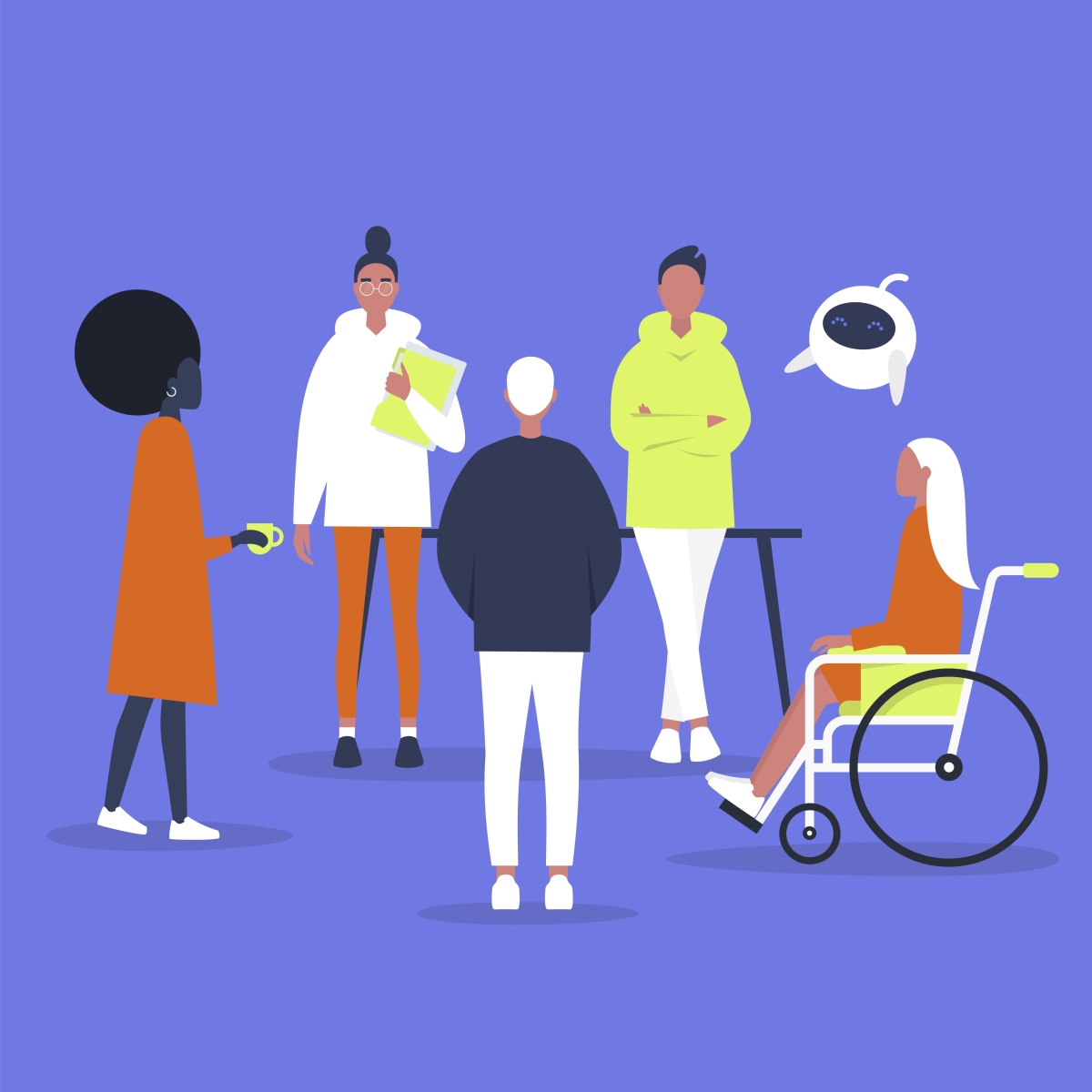 Bild 4: Roboter könnten Personen mit Schwierigkeiten in der Perspektivenübernahme das menschliche Miteinander sehr vereinfachen. Dabei müssen jedoch ethische, soziale und rechtliche Überlegungen berücksichtigt werden. Bild 4: Roboter könnten Personen mit Schwierigkeiten in der Perspektivenübernahme das menschliche Miteinander sehr vereinfachen. Dabei müssen jedoch ethische, soziale und rechtliche Überlegungen berücksichtigt werden.